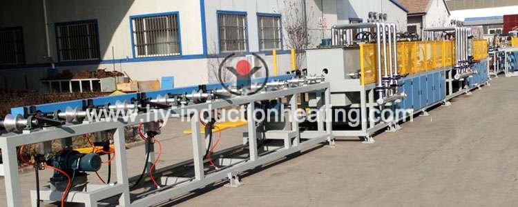 Bar induction hardening line
