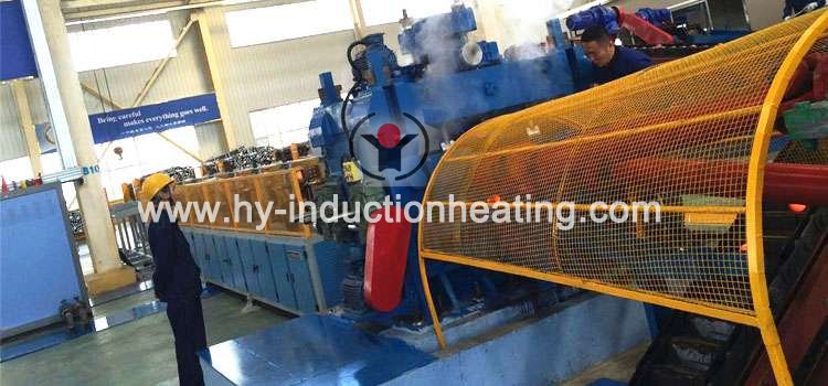 Hot rolling steel ball production