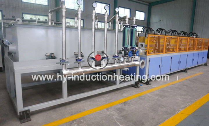 Induction quenching furnace for pipe