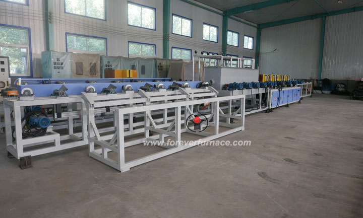 Steel bar induction hardening production line