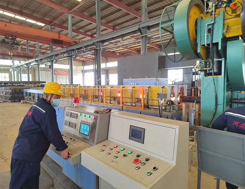 Steel ball hot rolling-forging equipment