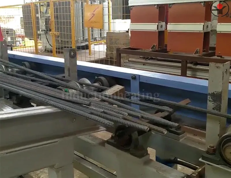 Thread rod induction hardening and tempering furnace