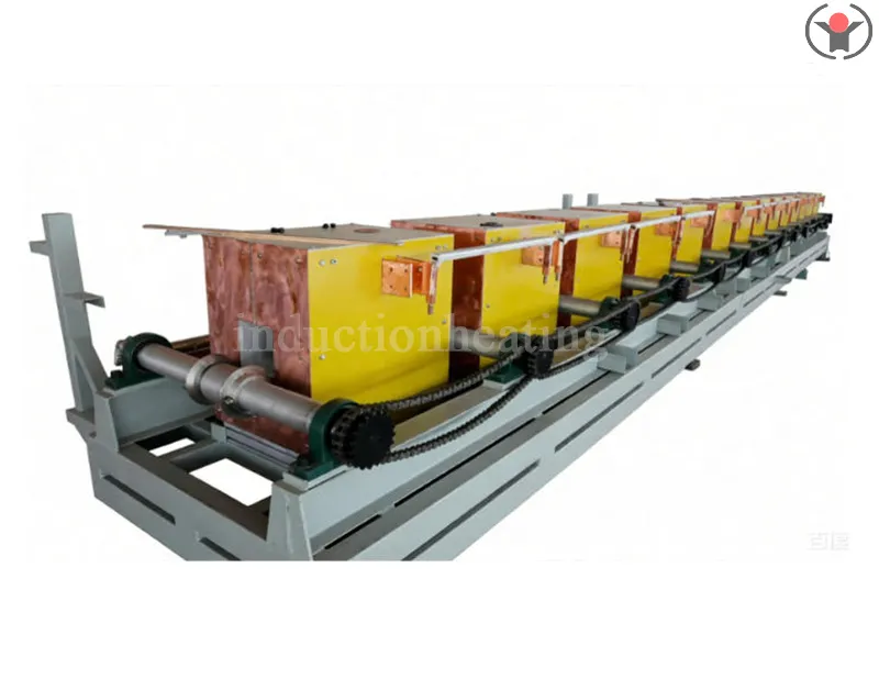 Steel billet hot rolling induction heating furnace