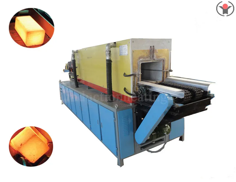 Steel billet induction reheating furnace