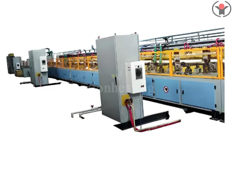 Steel bar induction hardening and tempering furnace