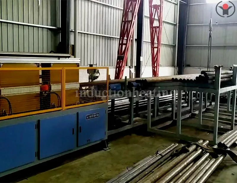 long bar induction hardening and tempering machine