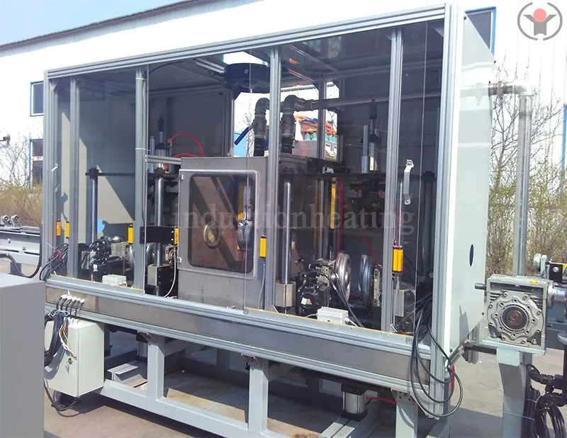 sucker rod induction hardening and tempering machine