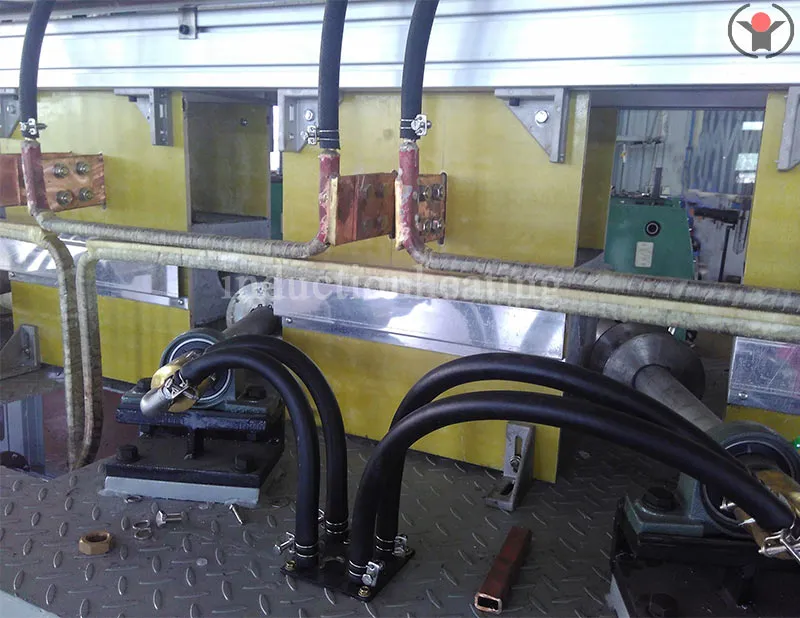Thread rod induction hardening and tempering equipment