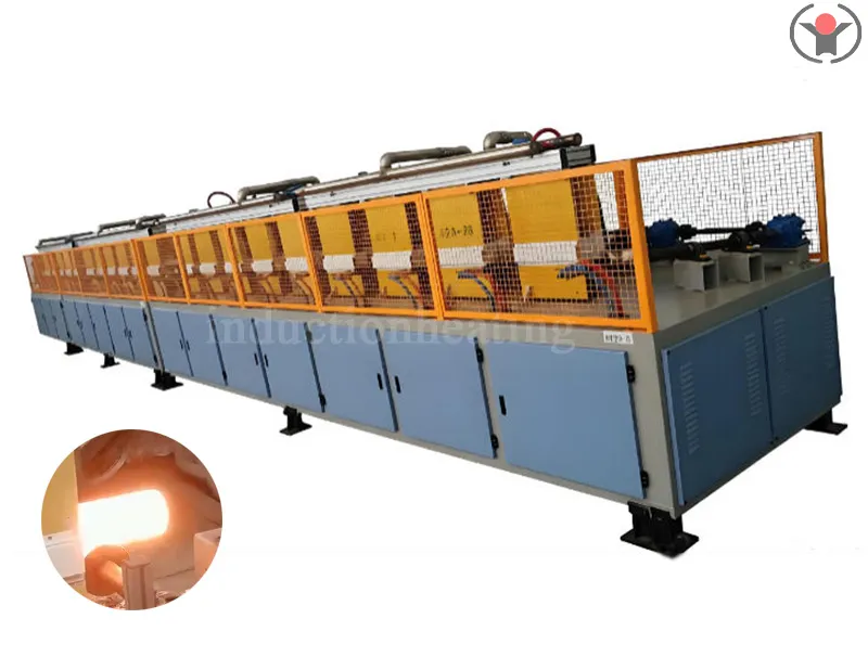 Rod induction quenching and tempering equipment