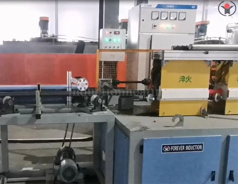 Round bar induction hardening and tempering furnace