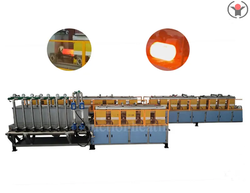 Stainless steel bar induction hardening and tempering line