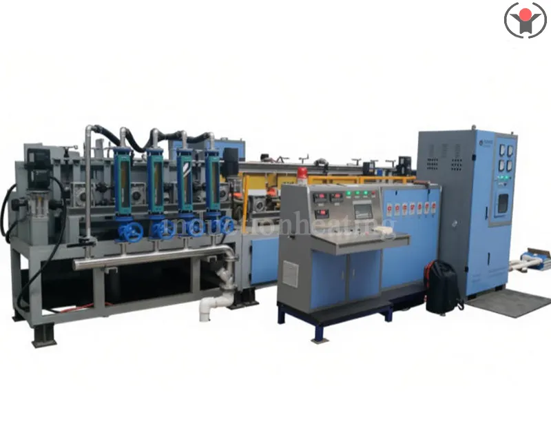 Seamless steel pipe induction heat treatment machine