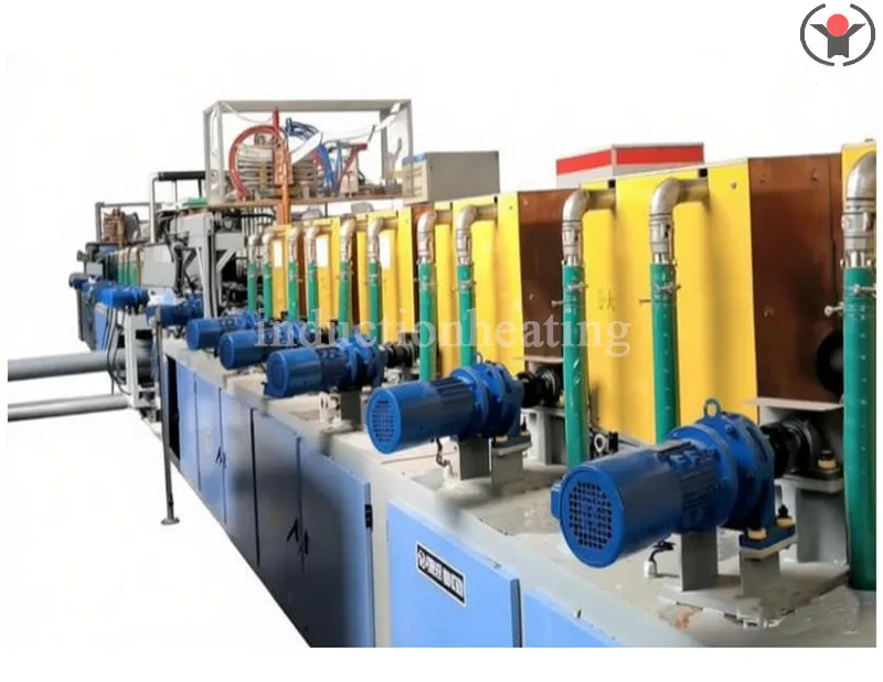 Oil casting pipe induction heat treatment line