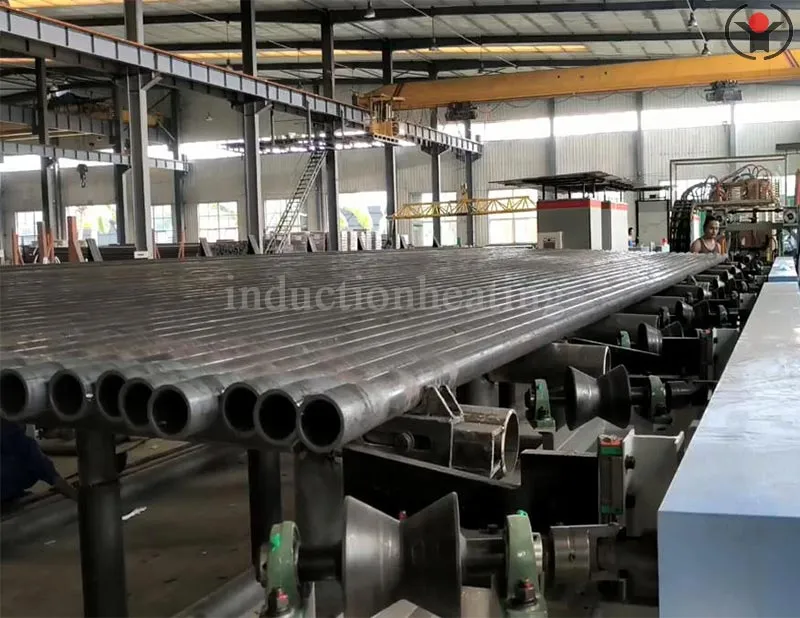 Oil casting pipe induction heat treatment furnace