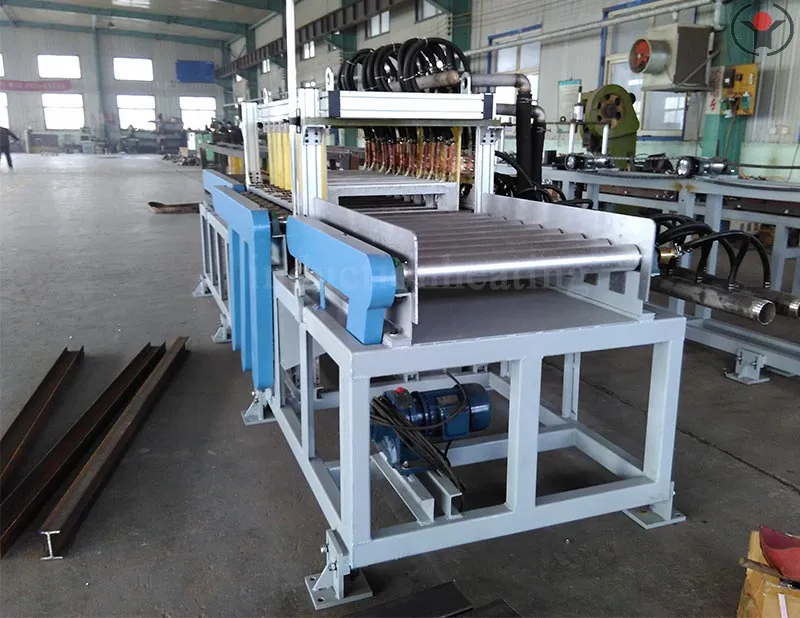Knife blade plate induction hardening furnace