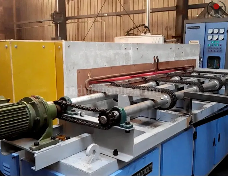 Steel plate induction hardening machine