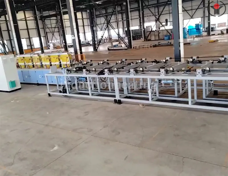 Stainless steel pipe induction quenching system