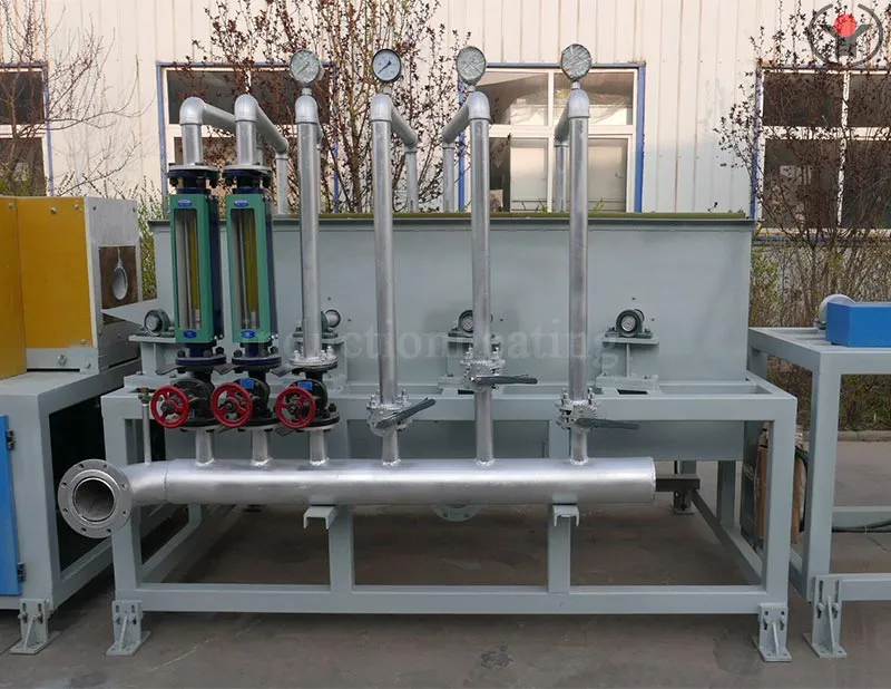 Deformed bar induction hardening heat treatment machine