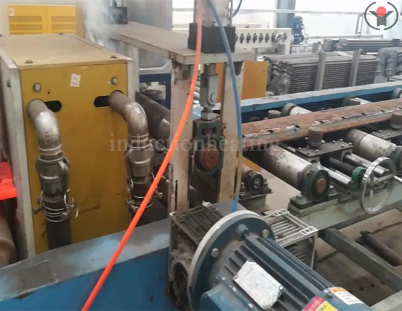 Steel plate induction heat treatment machine
