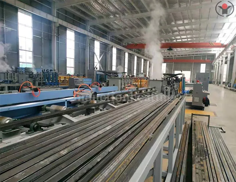 Stainless steel pipe heating and reheating production line