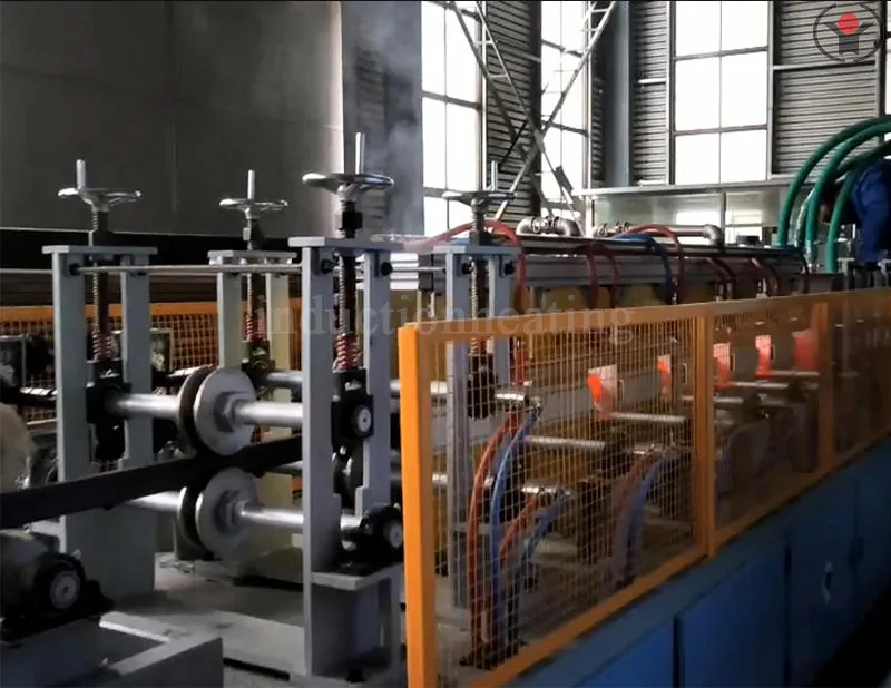 Stainless steel pipe heating and reheating production line