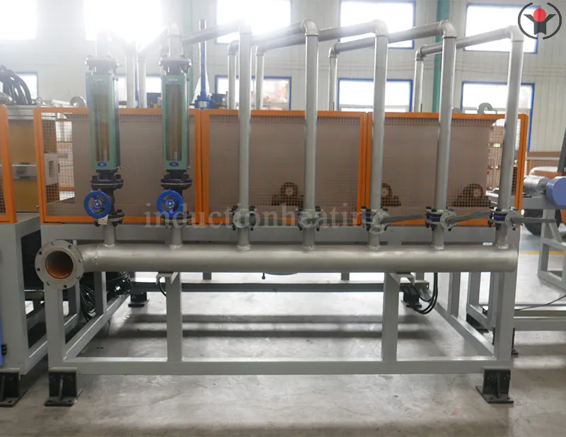 Stainless steel pipe heating and reheating production line