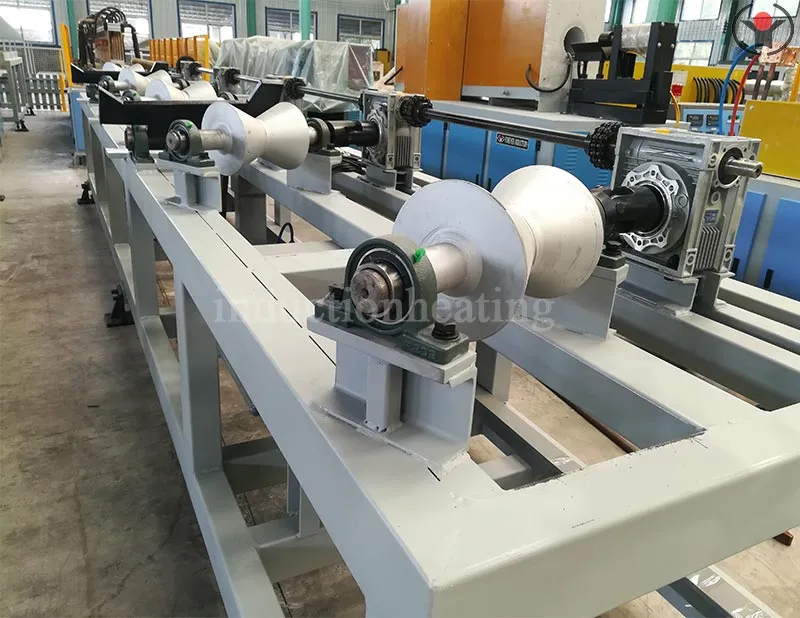 Thick walled steel pipe necking heating equipment