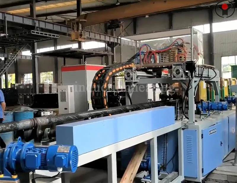 Thick walled steel pipe necking heating equipment