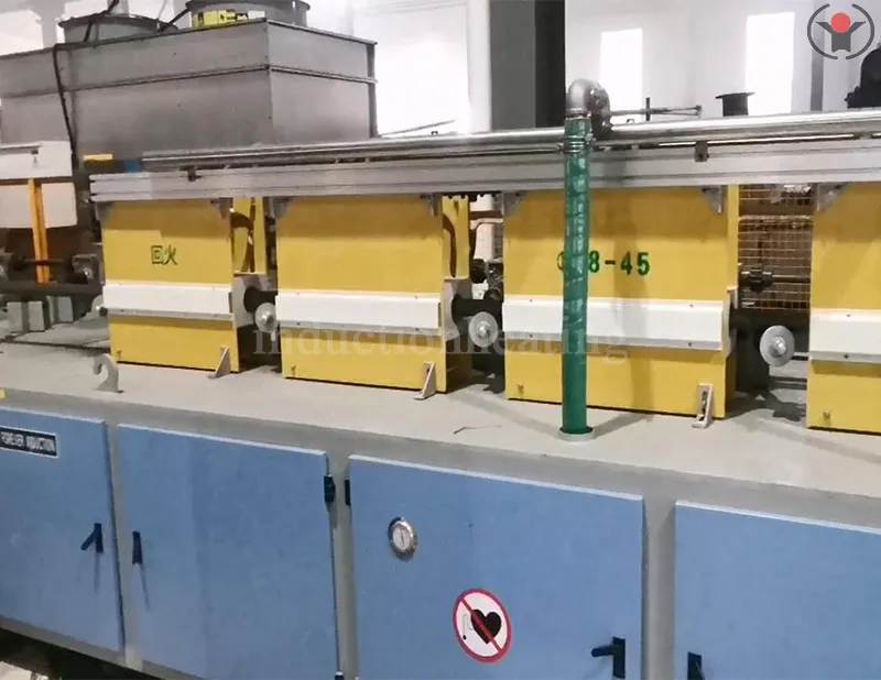 Bar material quenching and tempering production line