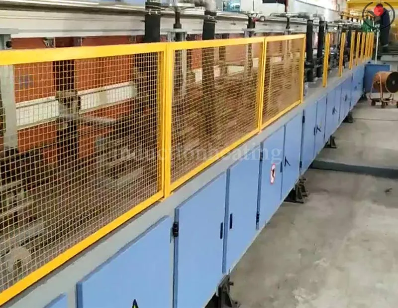 Hot rolling heating equipment for threaded steel bars