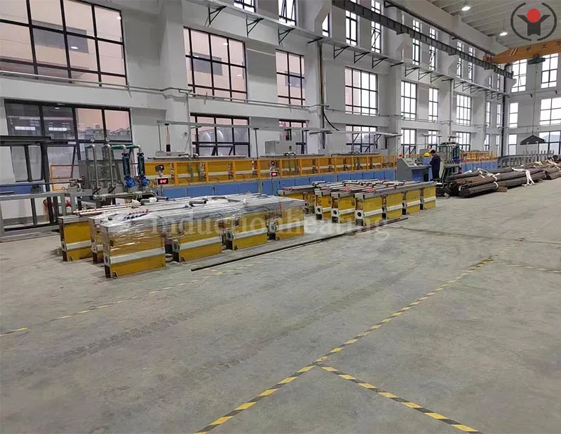 Induction heat treatment production line