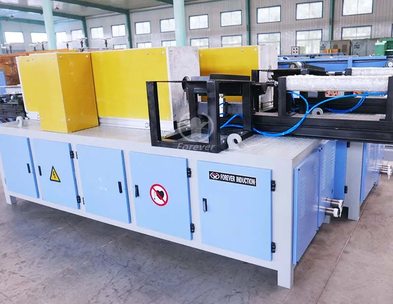 Intermediate frequency titanium nickel alloy induction heating hot rolling furnace
