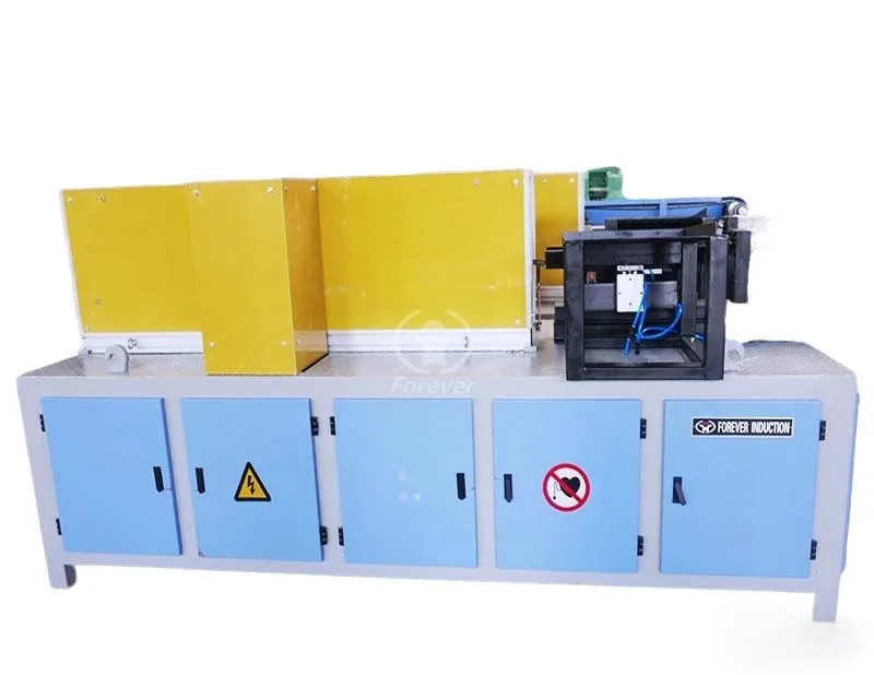 Round steel end hot forging furnace