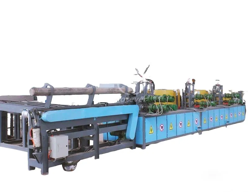 Heating furnace for simultaneous heating and forging of two sections of steel pipe