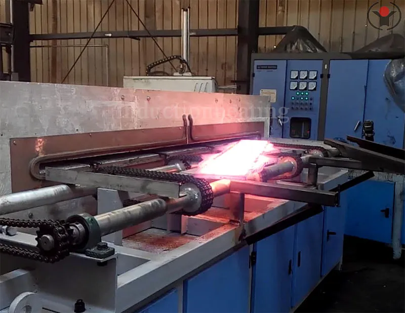 Plate quenching heat treatment production line