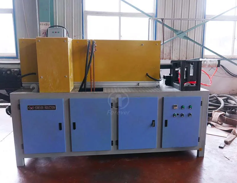 Induction hardening equipment for chain roller joints