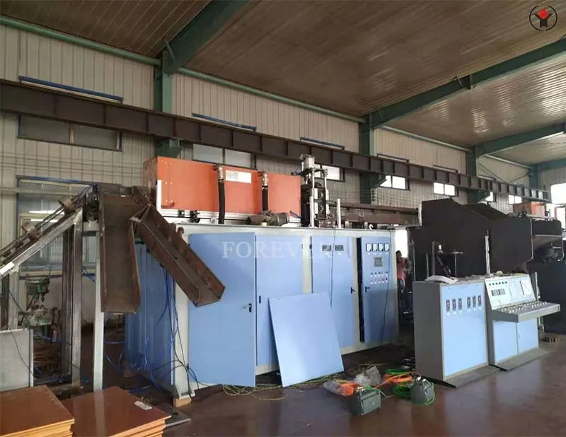 Anti collision beam hot forming heating machine