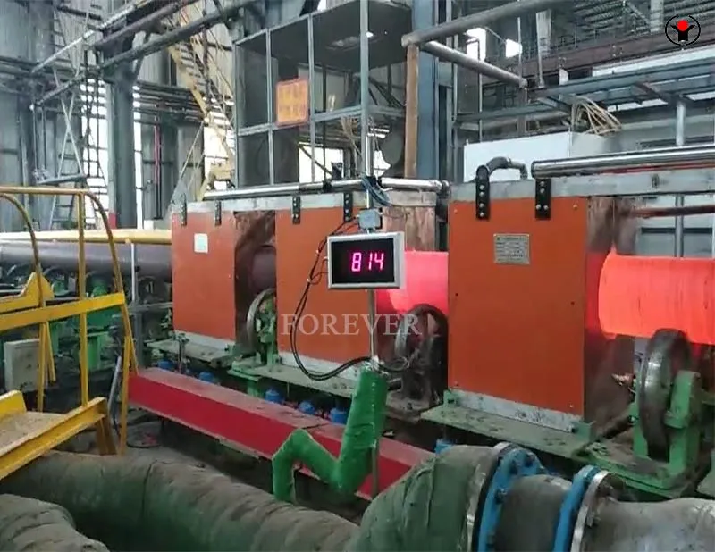 Oil drill pipe induction hardening and tempering furnace