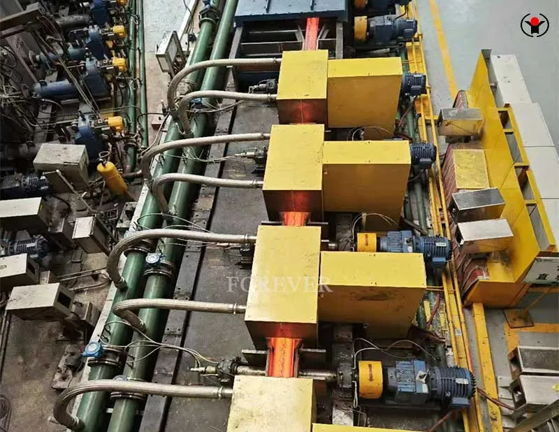 Steel billet induction reheating & preheating production line
