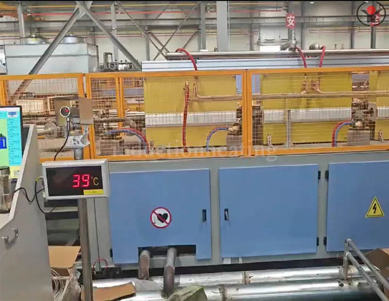 Long bar induction heat treatment