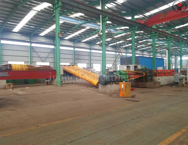 The factory of steel ball production line