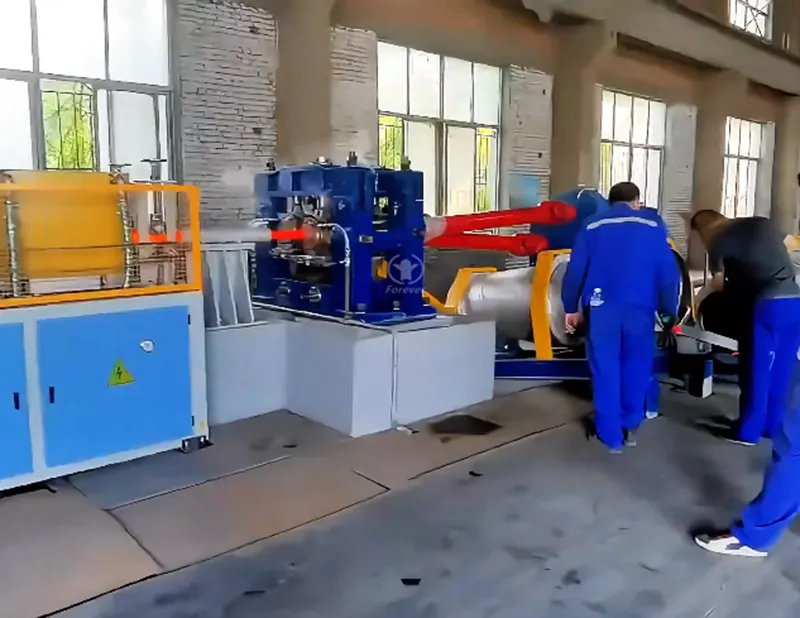 Medium frequency induction heating machine