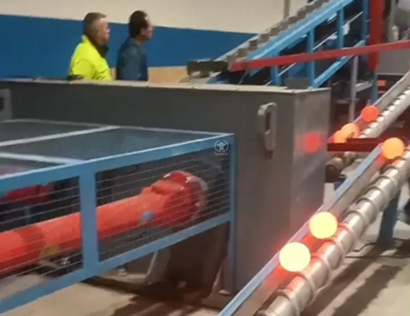Steel Ball Production Line for Roll-Forged Grinding Balls | Launched in Serbia
