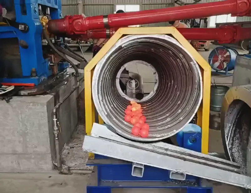 Grinding ball heat treatment line
