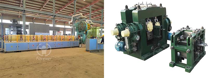 Induction furnace for steel ball hot rolling