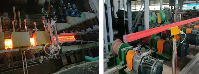 Square steel billet induction heating furnace