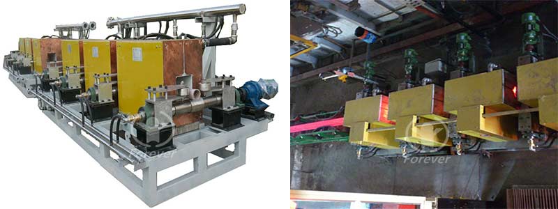 Steel billet induction preheating furnace