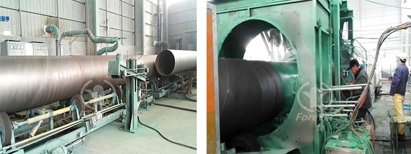 Pipeline anti-rust induction heating machine