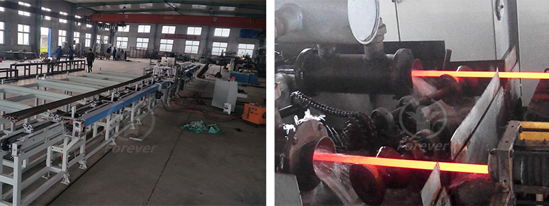 sucker rod induction hardening and tempering line