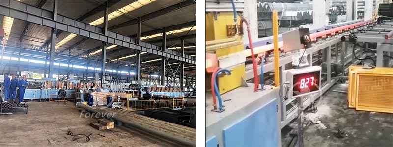Steel pipe induction annealing furnace